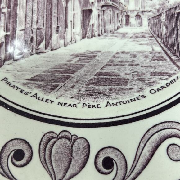 Vintage Scenes of Old New Orleans by Crown Ducal Pirates Alley Collectable Plate - Picture 7 of 10